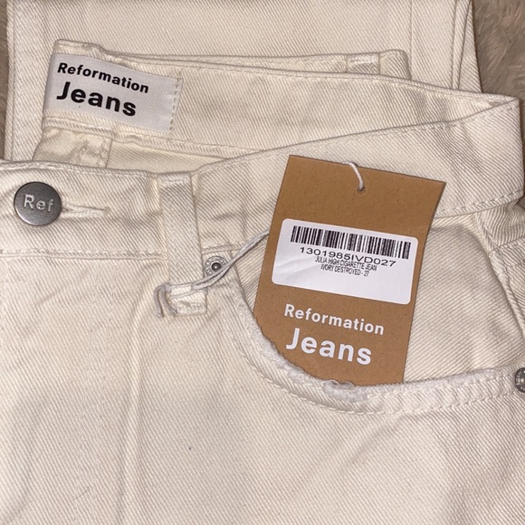 NWT The Reformation Julia High Cigarette Jeans 27 - Picture 2 of 3